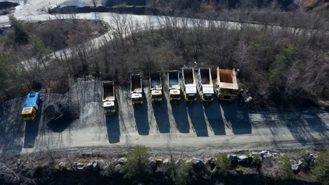 Open cast mine or quarry from above. Stock Footage 124585334