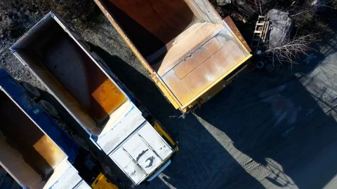 Open cast mine or quarry from above. Stock Footage 124585360