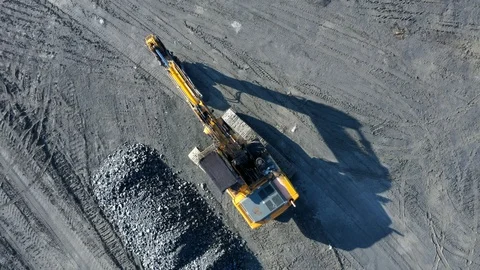 Open cast mine or quarry from above. Stock Footage 124588586