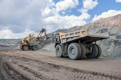 Open cast mine Stock Photos