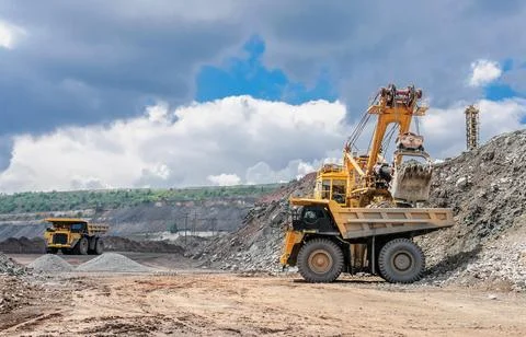 Open cast mine Stock Photos