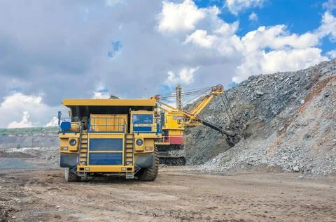 Open cast mine Stock Photos