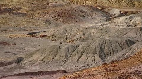 Open cast Mining area- Rio Tinto - Spain Stockbeeldmateriaal 22131479