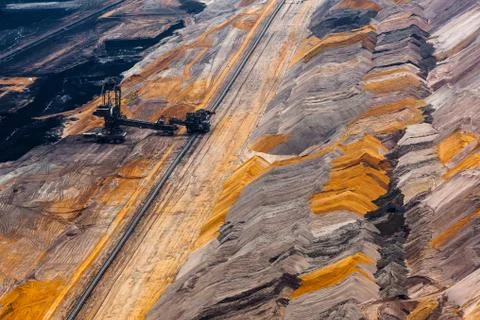 Open cast mining Stock Photos