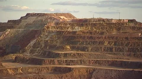 Open cast mining - Rio Tinto - Spain Stockbeeldmateriaal 22111927