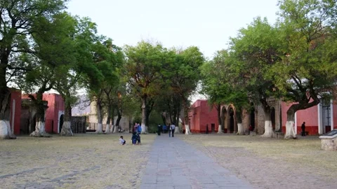 Open Chapel of the Franciscan Ex-Convent of Our Lady of the Assumption Stock Footage 174037276