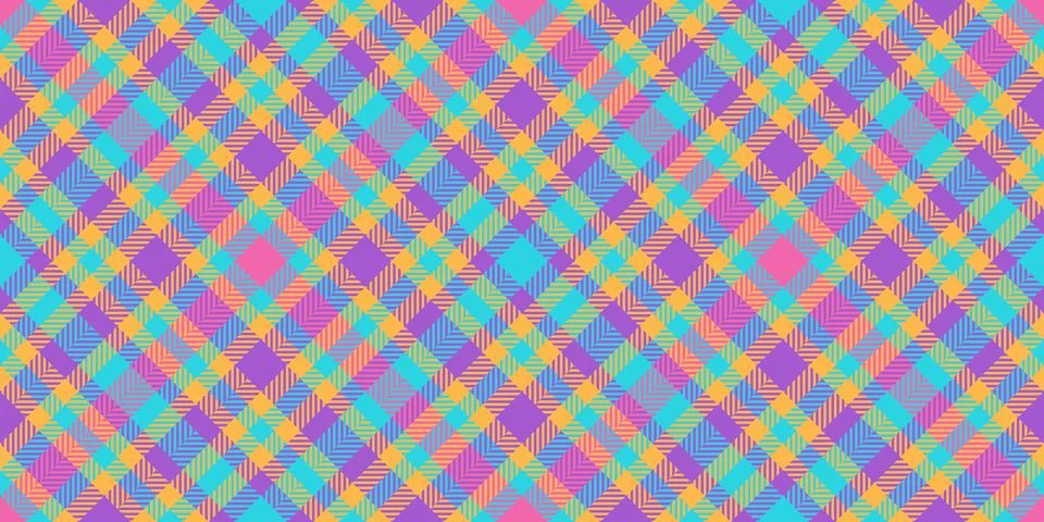 Open check plaid pattern, quality seamless fabric background. Best textile .. Stock Illustration