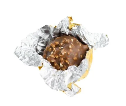 Open chocolate candy Stock Photos