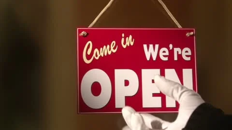 Open Closed sign Vídeo Stock 21936445