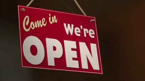 Open Closed sign Vídeo Stock 21936812