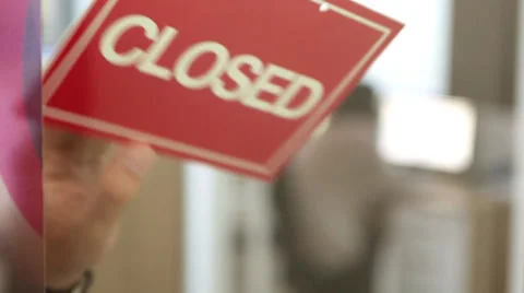 Open Closed Sign Stock Footage 37022444