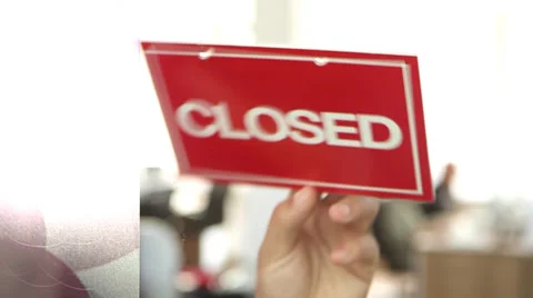 Open Closed Sign 動画素材 37022467