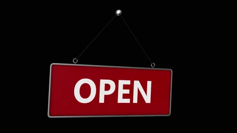 Open Closed Sign Stock Footage 130525369