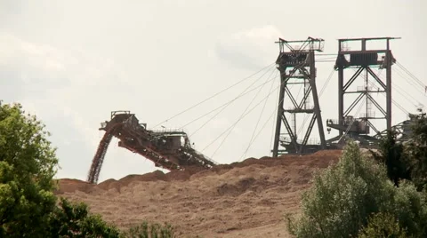 Open Coal Mining Stock Footage 44721187