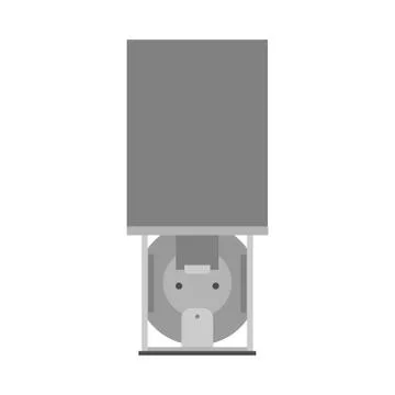 Open computer CD-ROM digital isolated illustration vector icon sign. Top view Stock Illustration