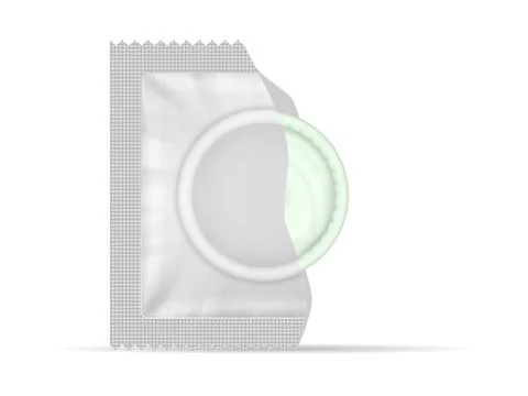 Open condom Stock Illustration