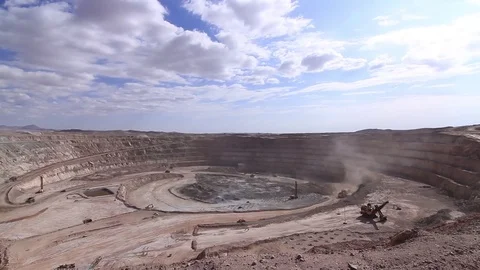 Open copper mining Video stock 77049725