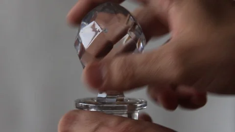 Open Crystal Jug Stock Footage 107540378