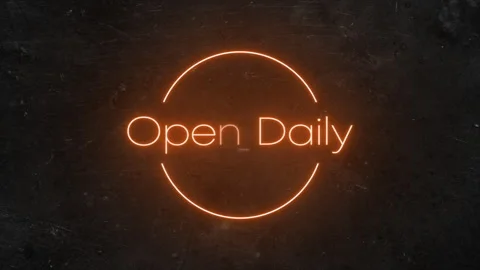Open Daily Neon Effects Motion Background Stock Footage 244911302