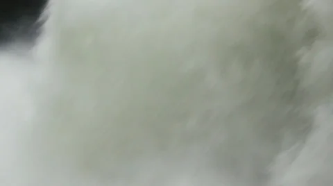 Open dam discharged a large amount of water from lake reservoir, close up. Stock Footage 37787701