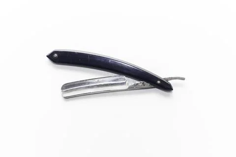 Open dangerous razor, old Stock Photos