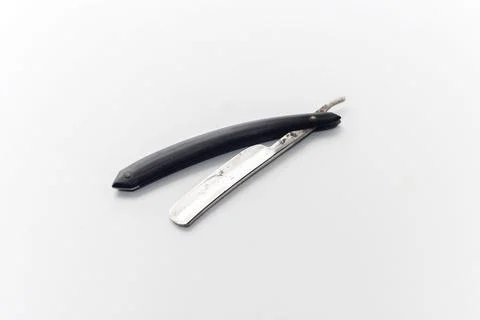 Open dangerous razor, Stockfoto's