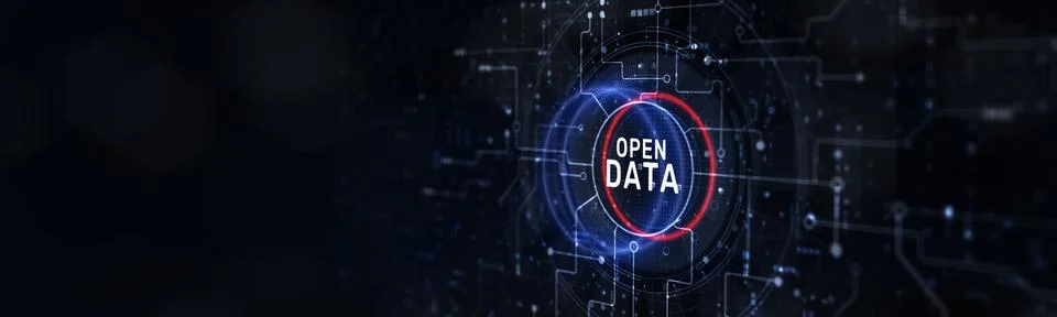 Open Data Concept: Promoting Transparency and Innovation Through Accessible I 스톡 일러스트