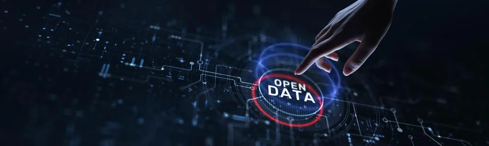Open Data Concept: Promoting Transparency and Innovation Through Accessible I Stockfoto's