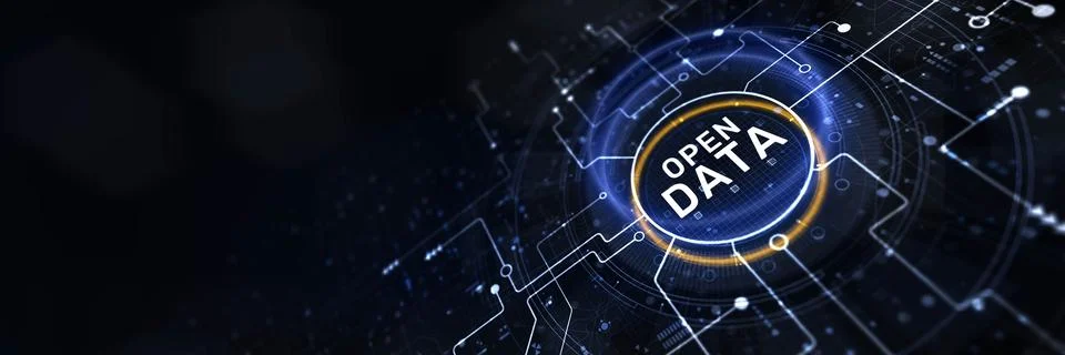 Open Data Concept: Promoting Transparency and Innovation Through Accessible I Stockfoto's