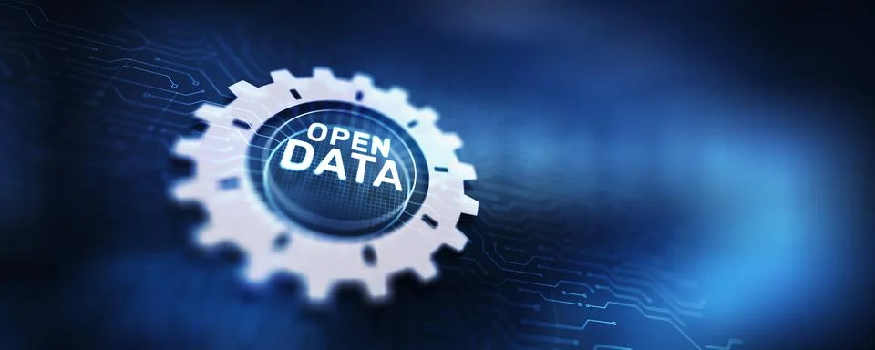 Open data database integration api internet technology concept. Stock Photos