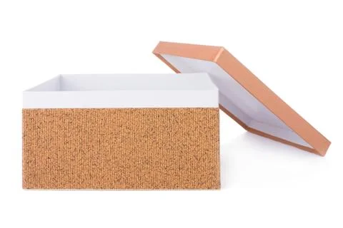 Open decorative box isolated on a white background Stock Photos