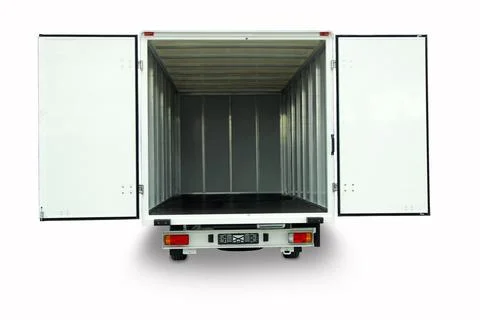 Open delivery van 写真素材