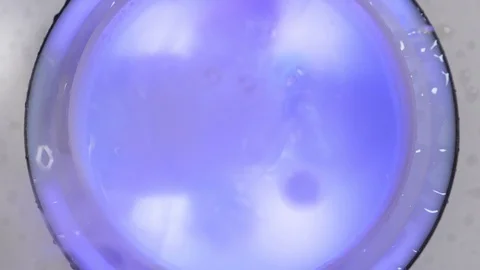 Open diffuser for essential oils diffusing steam. Top View Video stock 122695129