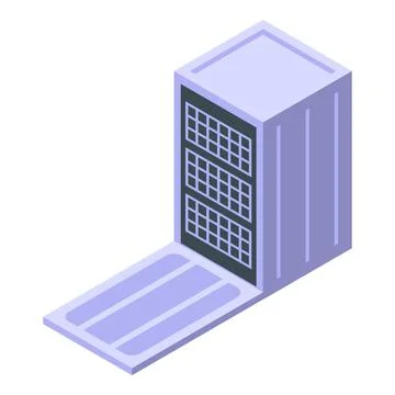 Open dishwasher icon isometric vector. Repair kitchen Stock Illustration