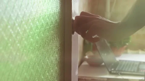 Open the door Stock Footage 10798546