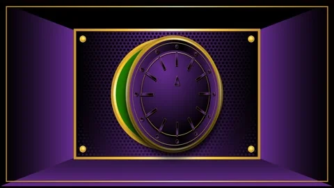 Open the door green screen background with fire effect Video stock 270885979