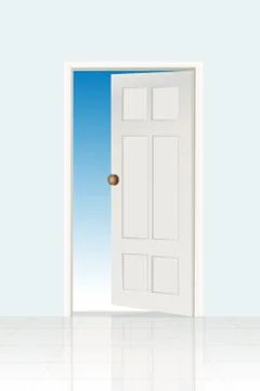 Open door icon Stock Illustration