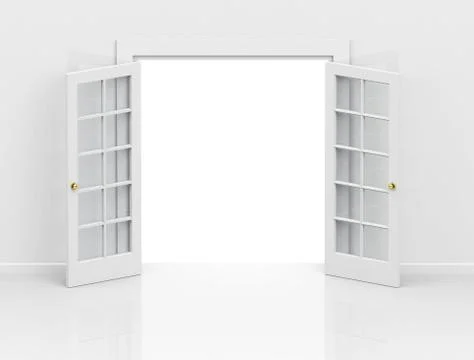 The open door Illustrazione stock