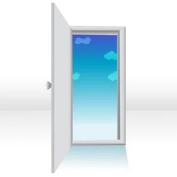 Open door Stock-Illustration