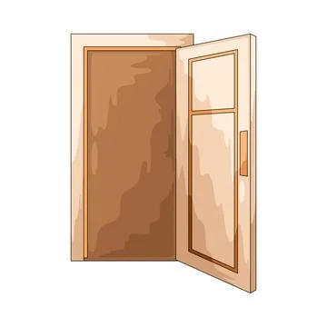 Open Door illustration Stock Illustration