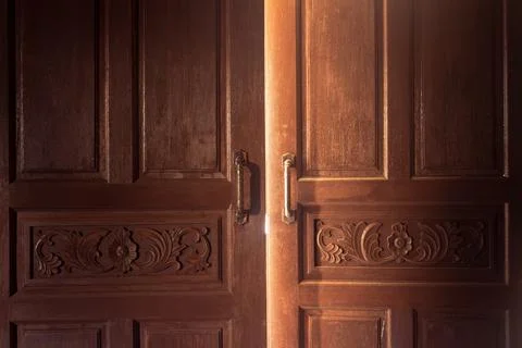Open door light concept Stock Photos