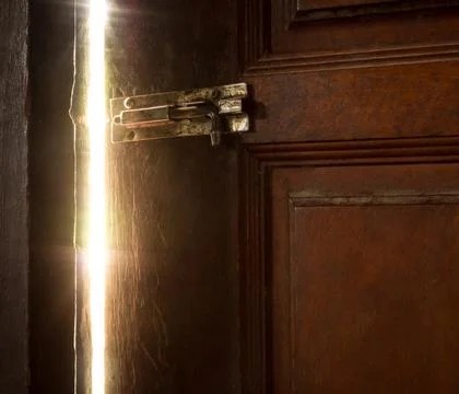 Open door light Stock Photos