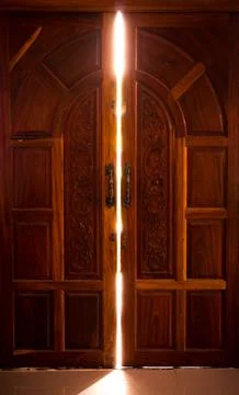 Open the door light Stock Photos