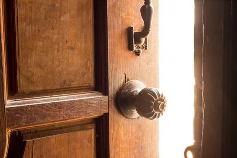 Open door light Stock Photos