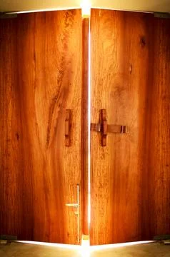 Open door light Stock Photos