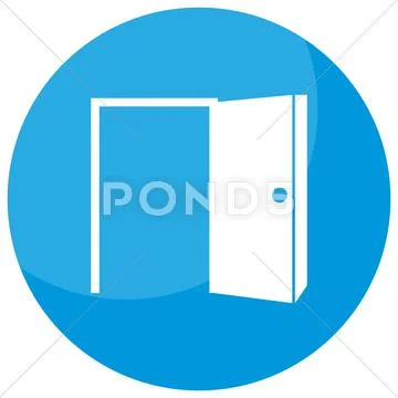 Open Door Opportunity Icon Stock Illustration