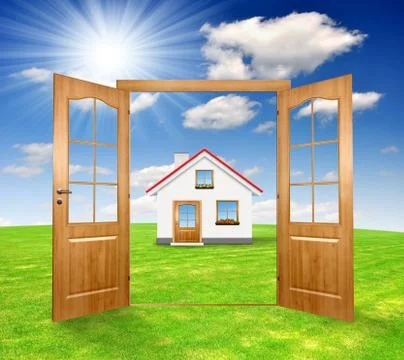 Open the door Stock Photos