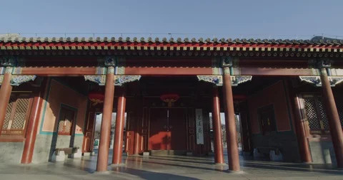 Open the door Prince Kung’s Mansion China beijing Vidéo 129331653