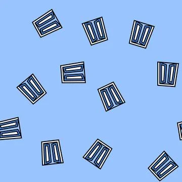 Open door progress vector seamless pattern Stock Illustration