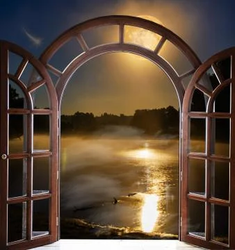 Open door quarter Illustrazione stock